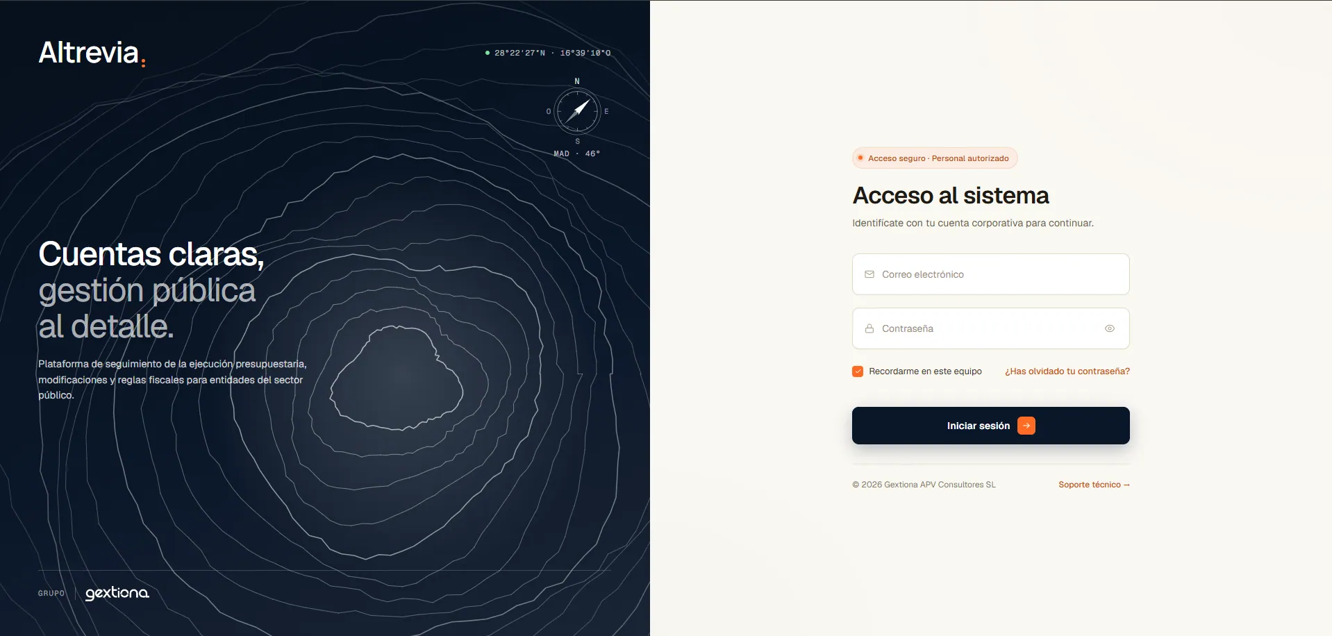 Acceso al sistema